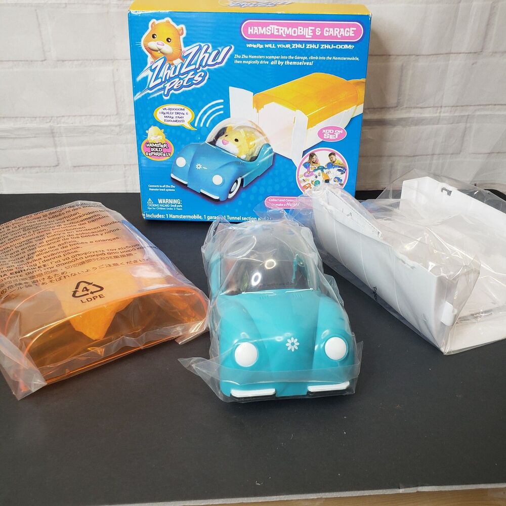 Zhu Zhu Pets Hamstermobile & Garage Add-on Set Toys New NOS